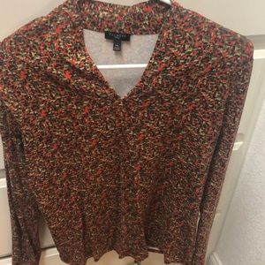 Talbots platinum jersey knit top